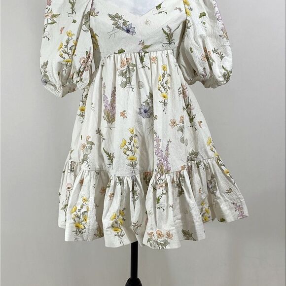 Zimmermann Jeannie Puff-Sleeve Minidress size 2/US size 6-8 - Picture 12 of 15